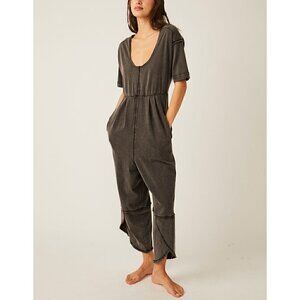 FREE PEOPLE Good Side Romper / Black